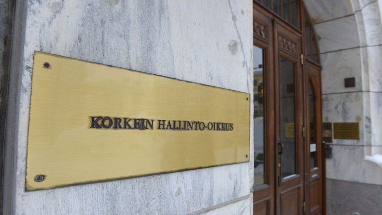 Korkein hallinto-oikeus Helsingissä 18. tammikuuta 2016.
