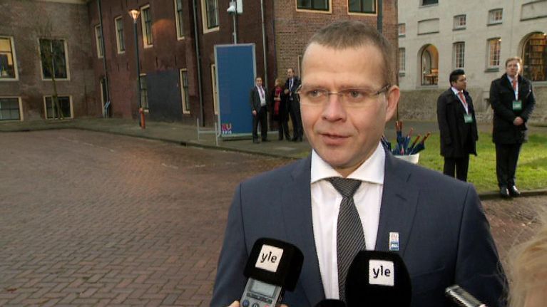 Sisäministeri Petteri Orpo (kok.) Amsterdamissa 25. tammikuuta.