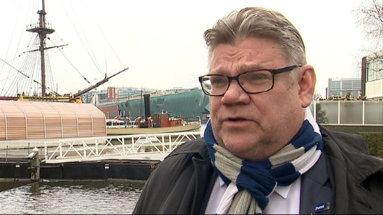 Timo Soini Amsterdamin kokouksessa