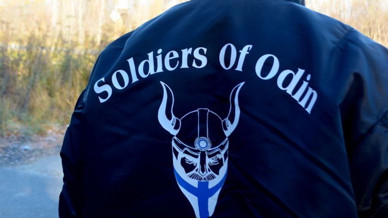 Soldiers of Odin -takin selkämys.
