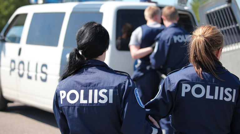 Poliisit harjoittelemassa