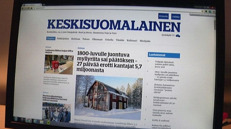 Keskisuomalainen uudisti verkkopalvelun ennenkuin lehti kutistuu tabloidiksi.