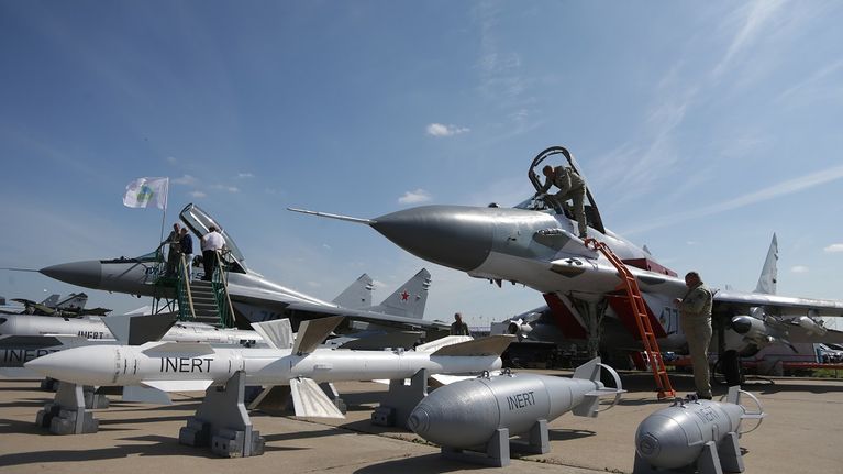 kaksi venäläistä mig-29 hävittäjää