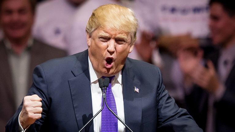 Donald Trump kampanjoi Nevadassa helmikuussa 2016.