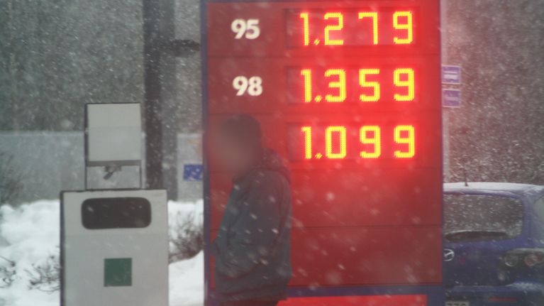 Venäläinen tupakkakauppias Vironlahdella.