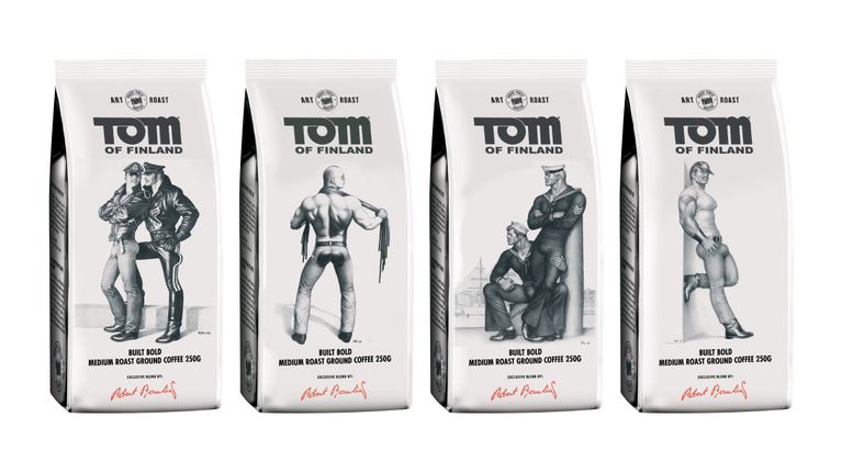 Tom of Finland -kahvipaketteja