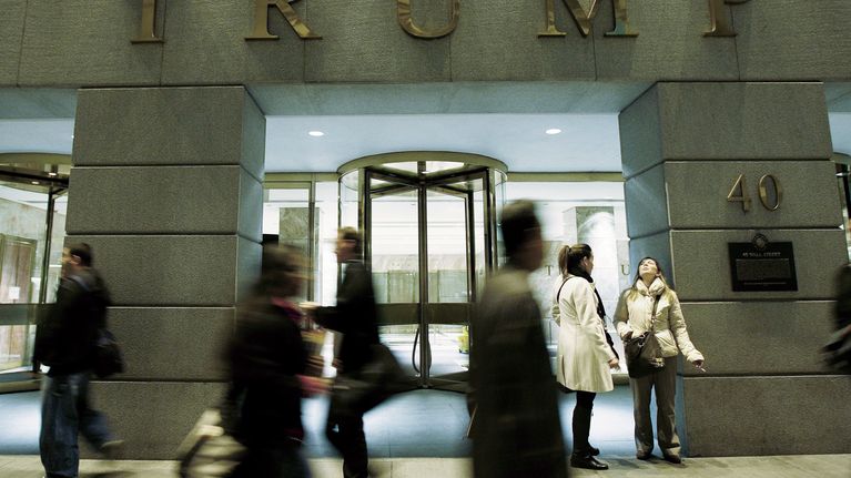 Trum-rakennus Wall Streetilla Manhattanilla.