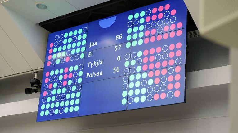 Jopa 56 kansanedustajaa oli poissa kun eduskunnassa äänestettiin perjantaina opposition välikysymykseen koulutusleikkauksista.