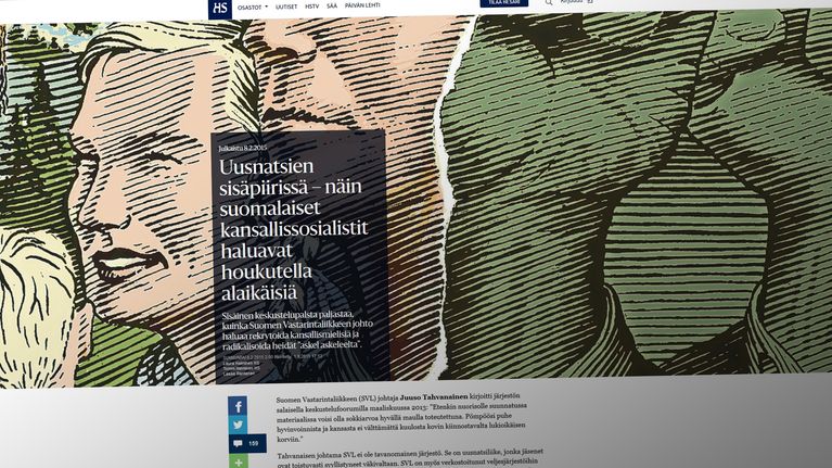 Kuvakaappaus Helsingin Sanomien jutusta.