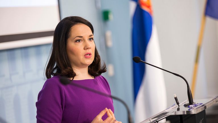 Opetus- ja kulttuuriministeri Sanni Grahn-Laasonen (kok.).