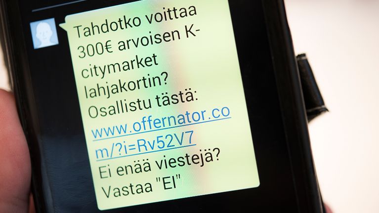 Huijausviesti.