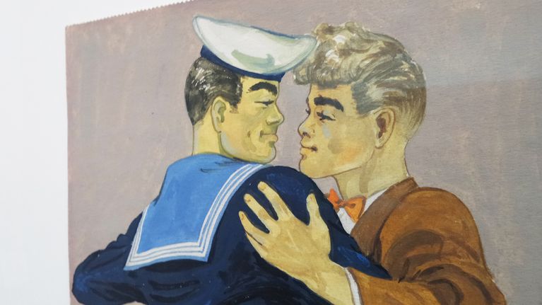 Tom of Finland -näyttely Taidehallissa.