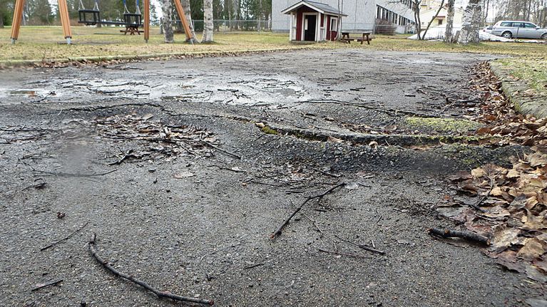 Tornion liikennepuisto rapistuneena.