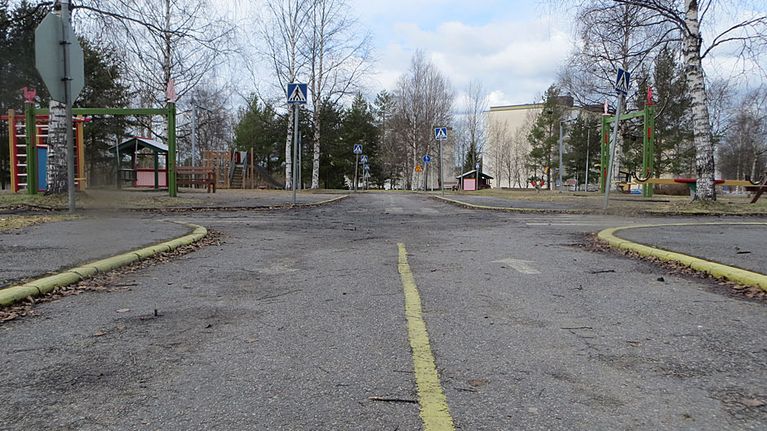 Tornion liikennepuisto keväällä 2016.