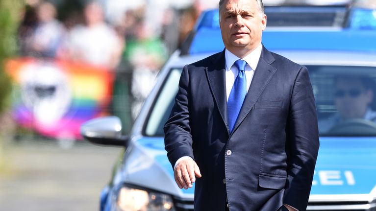 Unkarin pääministeri Viktor Orbán vieraili huhtikuussa Saksassa.