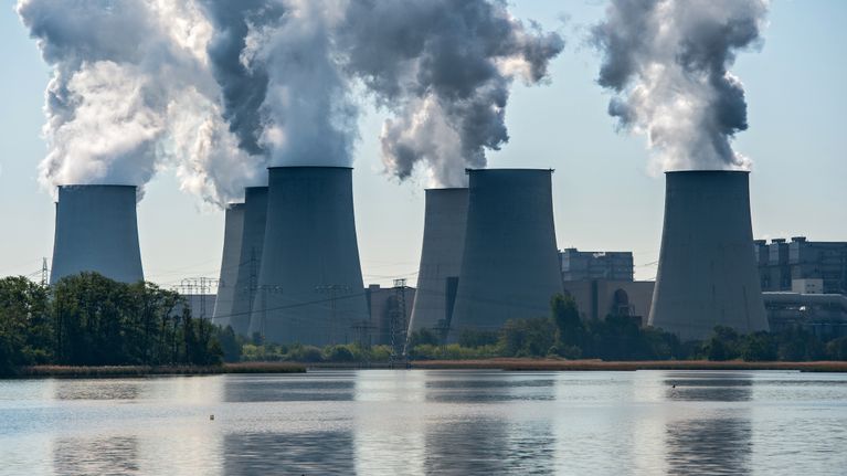 Vattenfallin hiilivoimala Jänschwaldessa Saksassa.