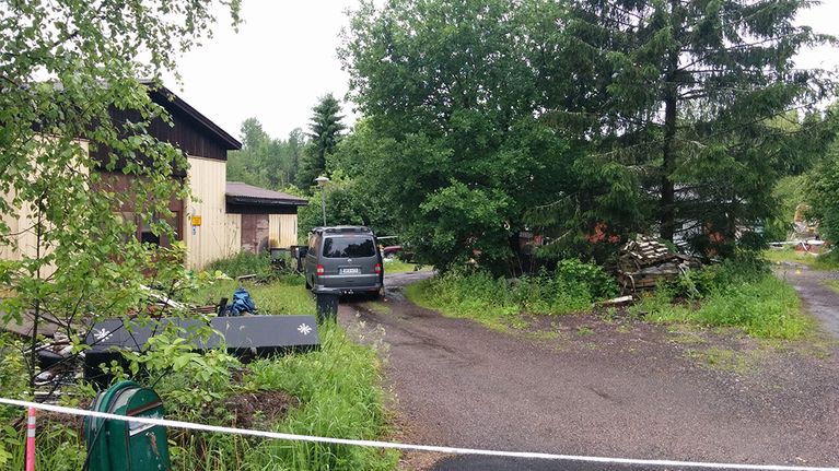 Kuva Vihdin ammuskelun tapahtumapaikalta. 