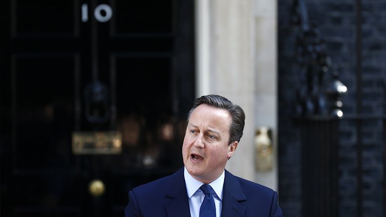 Britannian pääministeri David Cameron.