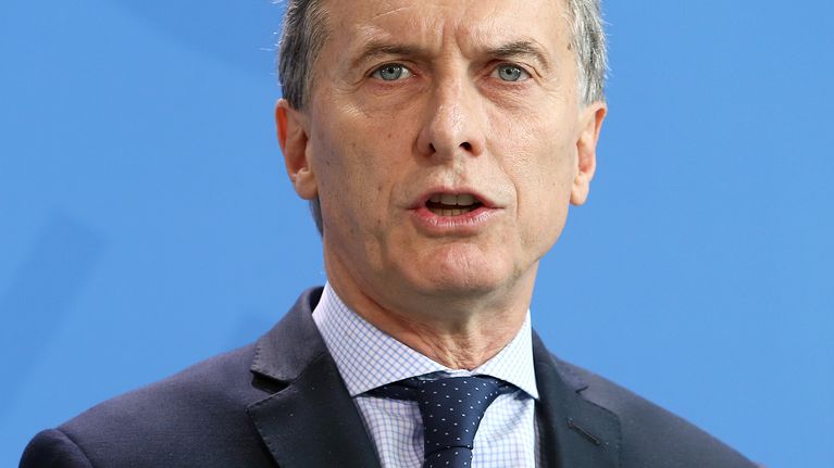 Argentiinan presidentti Mauricio Macri.