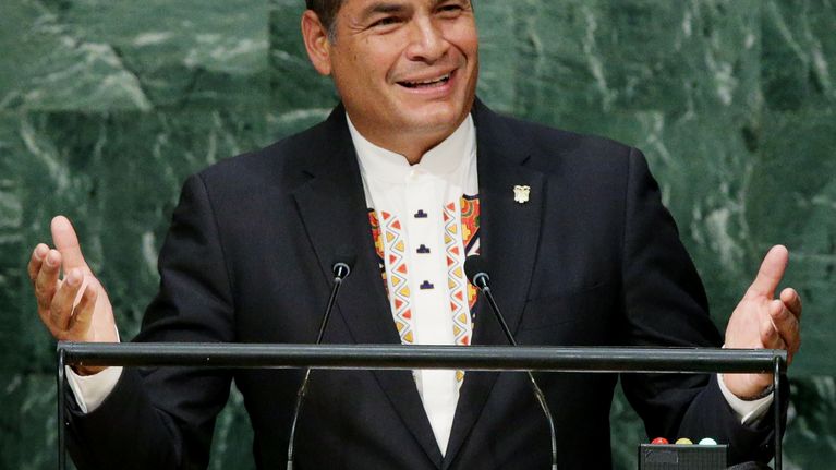 Ecuadorin presidentti Rafael Correa.