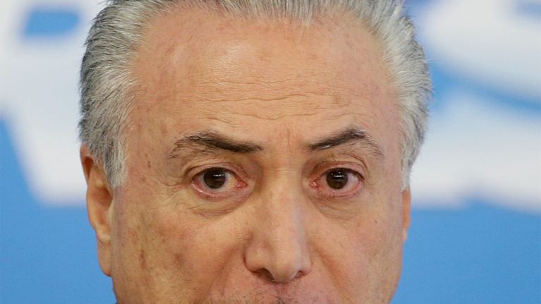 Brasilian virkaatekevä presidentti Michel Temer.