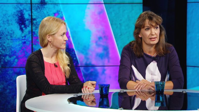Eveliina Talvitie ja Riikka Slunga-Poutsalo.