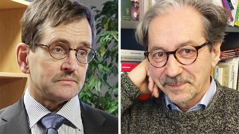 Vesa Vihriälä ja Pertti Koistinen.