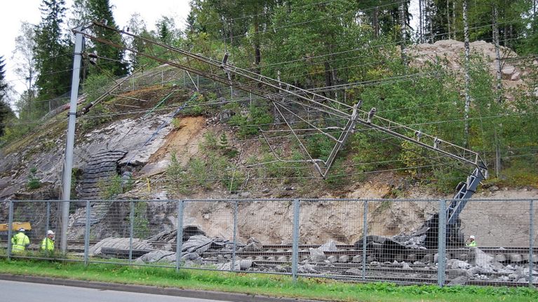 Sähköratavaurio pääradalla Riihimäellä