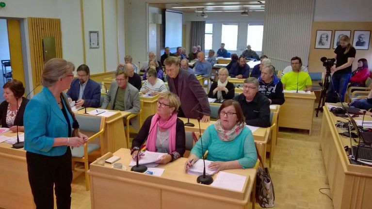 Kittilän kunnanvaltuusto on aloittamassa kokoustaan.