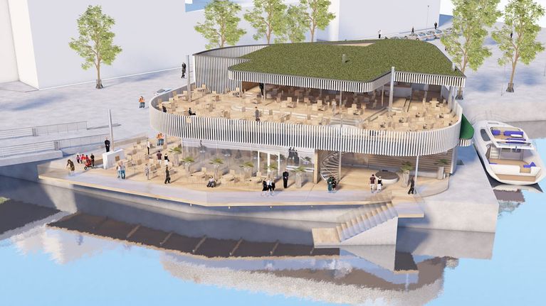 Laukontori paviljonki havainnekuvassa