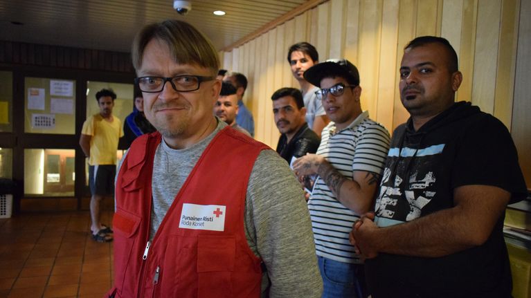 Kolkanlahden ja Kyyjärven vastaanottokeskusten johtaja Tomi Kuosmanen Kolkanlahdessa, Saarijärvellä.