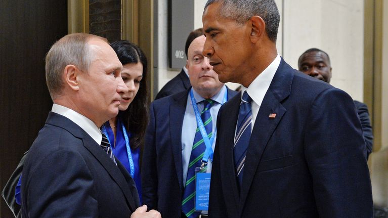Vladimir Putin ja Barack Obama tapasivat G20-kokouksessa Kiinassa syyskuussa 2916.