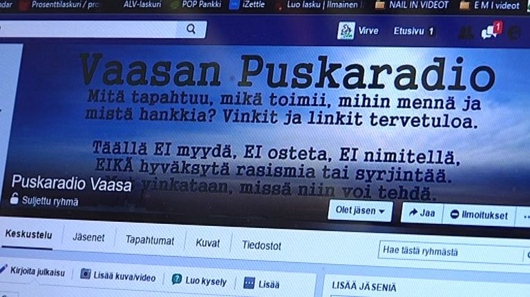 Vaasan Puskaradion etusivulla kerrotaan heti selkeät säännöt käyttäjille
