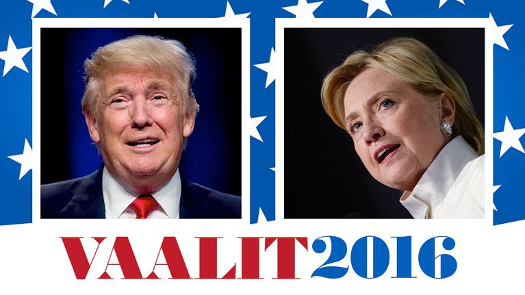 Yhdysvaltain presidentinvaalien logo Ylellä