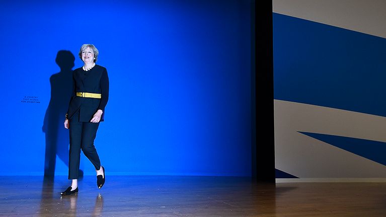 Britannian pääministeri Theresa May.