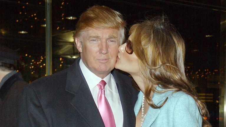 Donald Trump ja Melania Knauss (Trump) ennen häitä 10.01.2005.