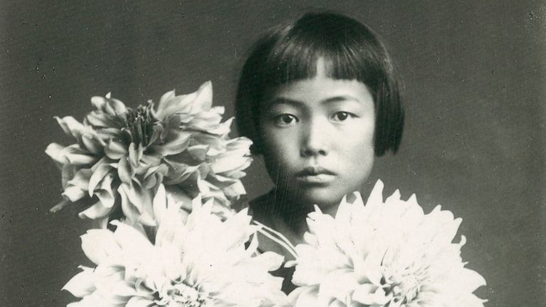 Yayoi Kusama kymmenvuotiaana vuonna 1939.
