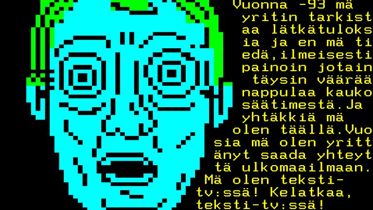 Teksti-tv:n piirros.