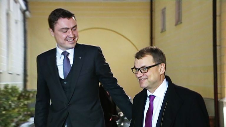 Taavi Rõivas ja Juha Sipilä Tallinnassa torstaina.