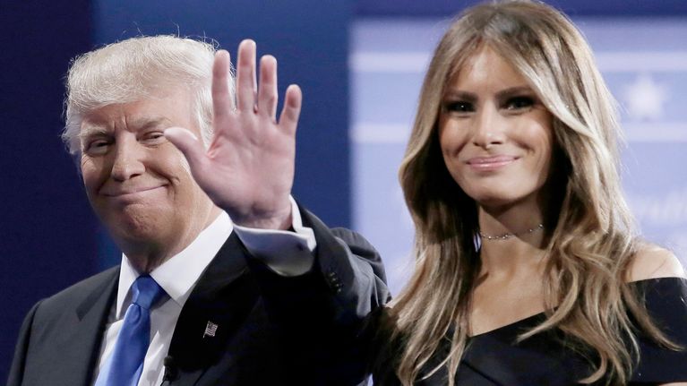 Donald ja Melanie Trump.
