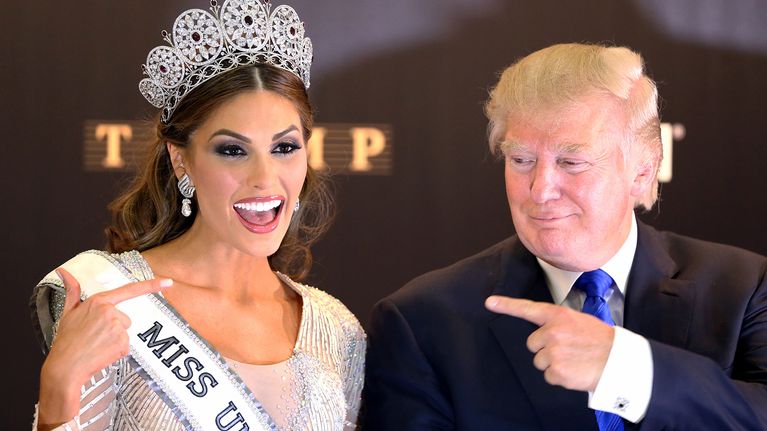 Miss Universum ja Donald Trump.