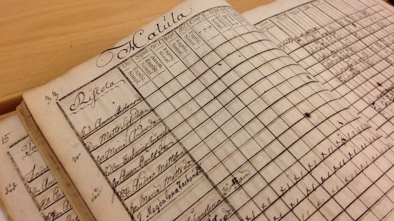 Antrean seurakunnan rippikirjan 1790-1799 aukeama.