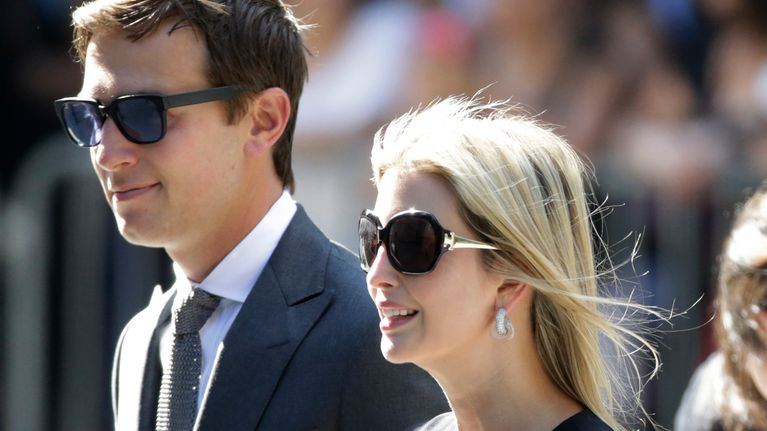 Ivanka Trump kuvattuna aviomiehensä Jared Kushnerin kanssa New Yorkissa 7. syyskuuta 2014. 