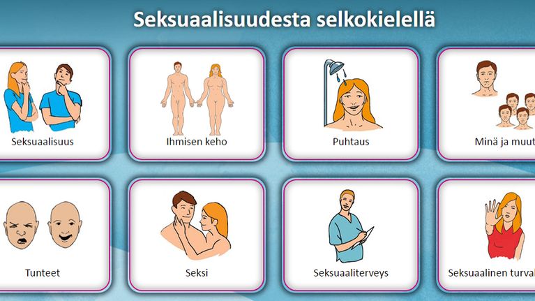 Kuvakaappaus "Seksuaalisuudesta selkokielellä" -sivustolta.