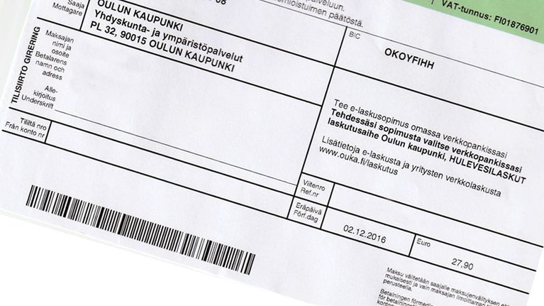 Hulevesilasku on lähetetty 25000:lle taloudelle kaava-alueella.