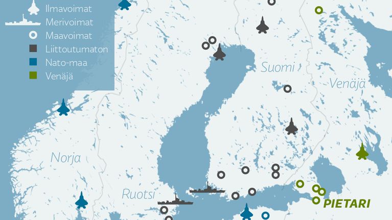 Suomen ja lähialueiden merkittävät joukko-osastot