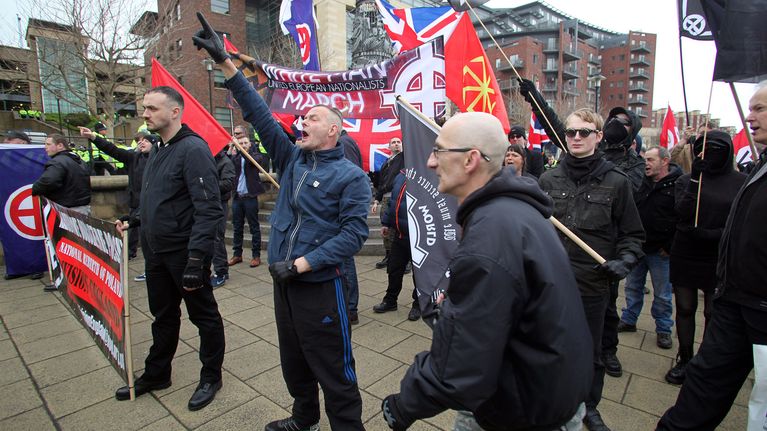 "White Man March" Newcastlessa 2015.