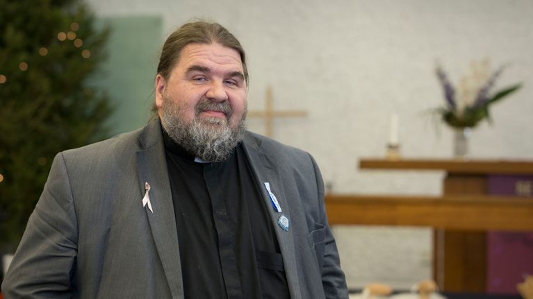 Hevipastori Harri "Haka" Kekäläinen. 