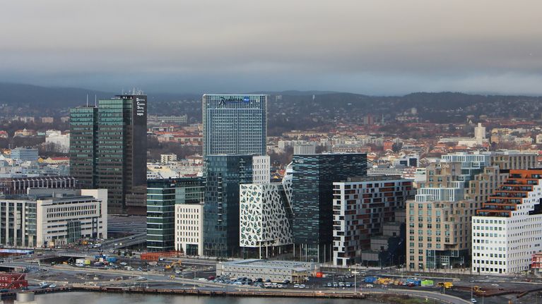 Näkymä Oslon kaupunkiin. Arkistokuva.