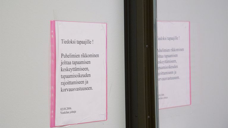 Ohjeistus vankien vieraille.